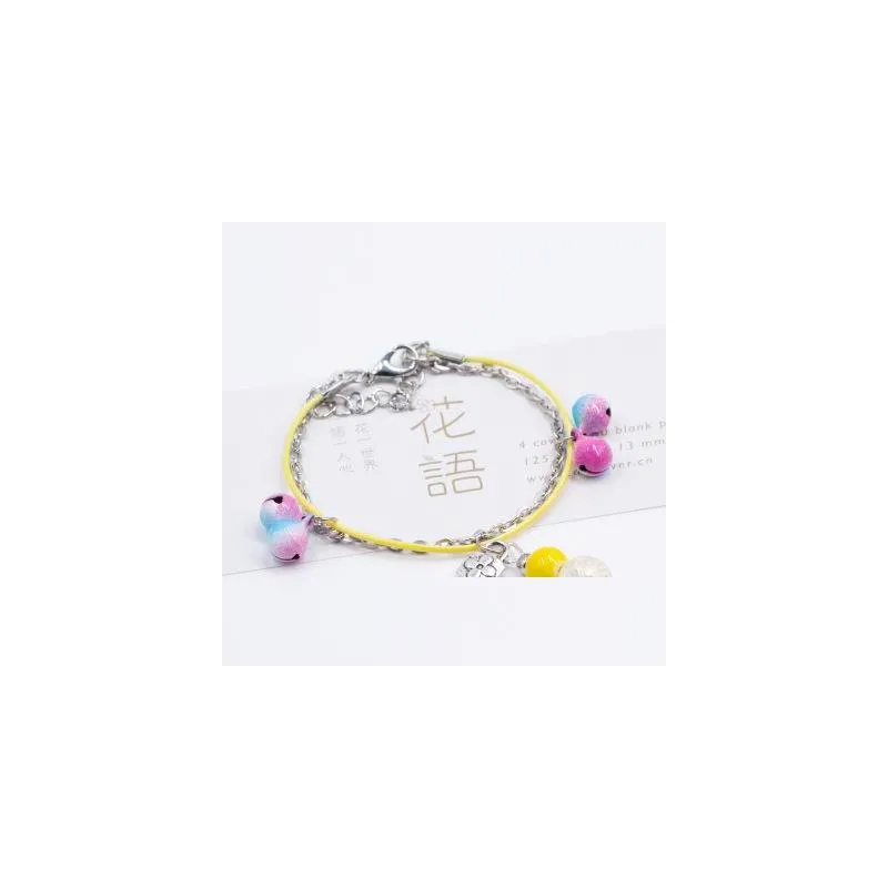 girlfriends bell bracelets korean version of sweet sen department of small ceramic bracelet simple small jewelry