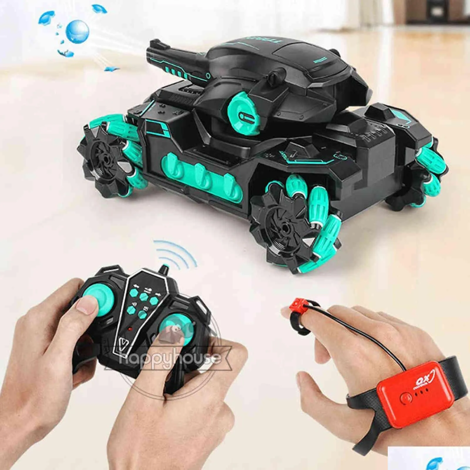 remote control tank for children water bomb tank toy electric gesture remote control car rc tank multiplayer rc car for boy kids