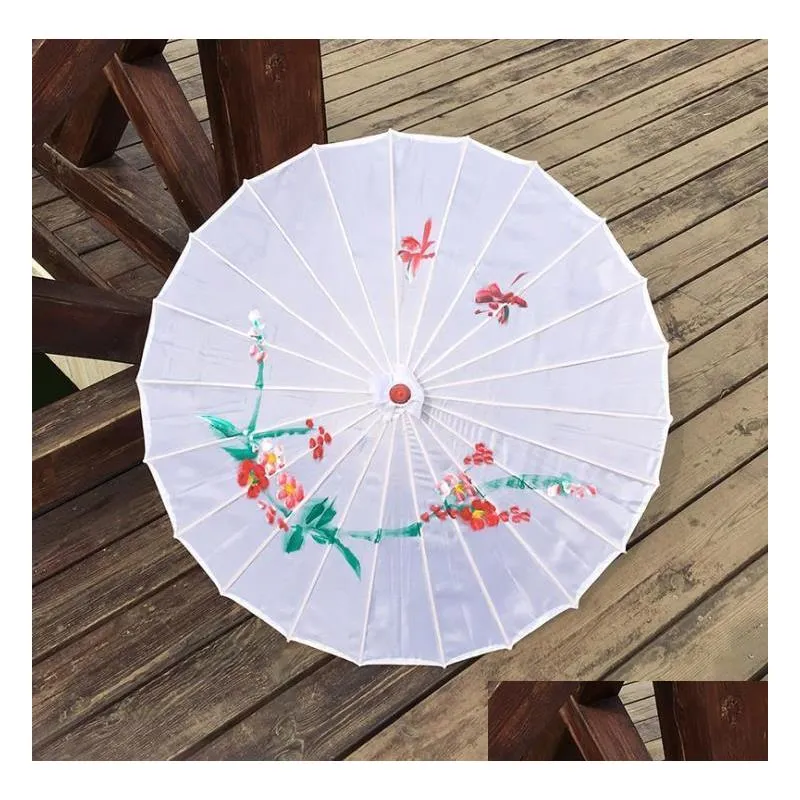 adults chinese handmade fabric umbrella fashion travel candy color oriental parasol umbrellas wedding tools fashion accessories