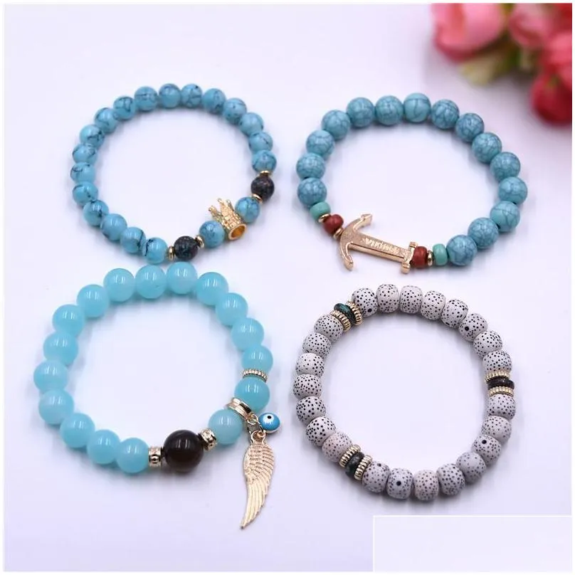 friendship bracelets love brand fashion bracelets bangles luxury strand stretch multilayer beads bracelet