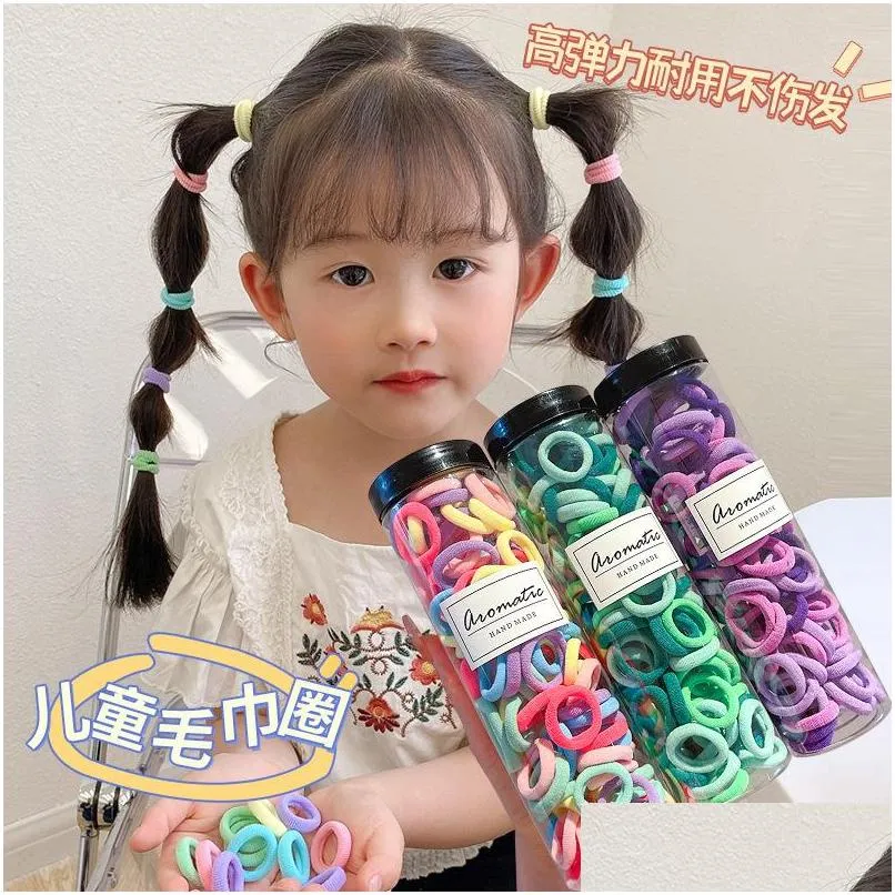 head rope daughter child tied horsetail girls hair circle without hurting small rubber band high elastic towel cute baby ornament