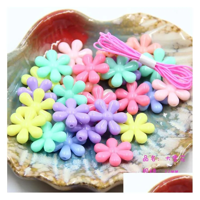 35g acrylic jewelry accessories diy handmade materials beads spring candy mix color scrub granules loose beads