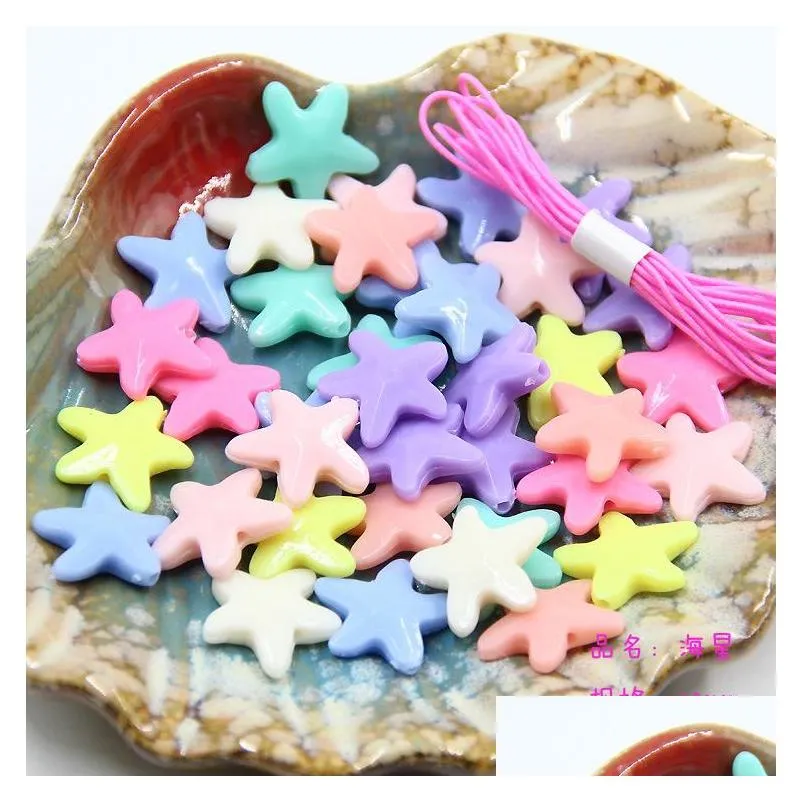 35g acrylic jewelry accessories diy handmade materials beads spring candy mix color scrub granules loose beads