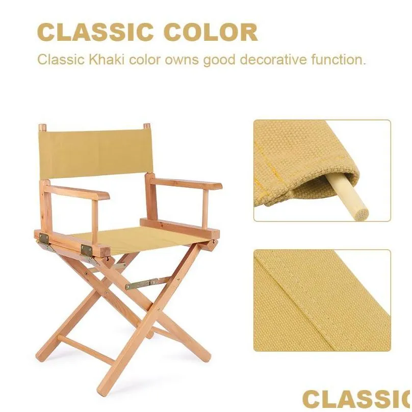 chair covers replacement canvas directors chairs cover stool protector simple solid seat set outdoor gardenchair