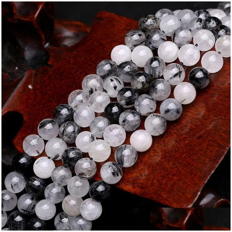 6mm/8mm/10mm healing precious round stone bead for jewelry making diy bracelet necklace crystal spacer loose beads