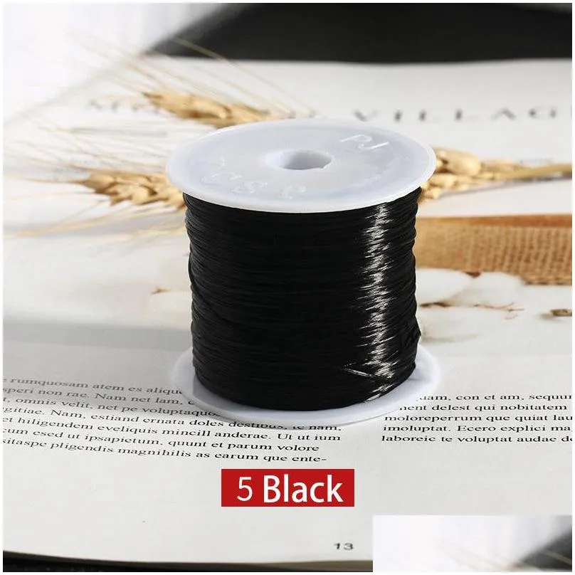 cord for jewelry making 60 meters strong mixed color crystal elastic rope string stretch line diy beaded thread necklace bracelet