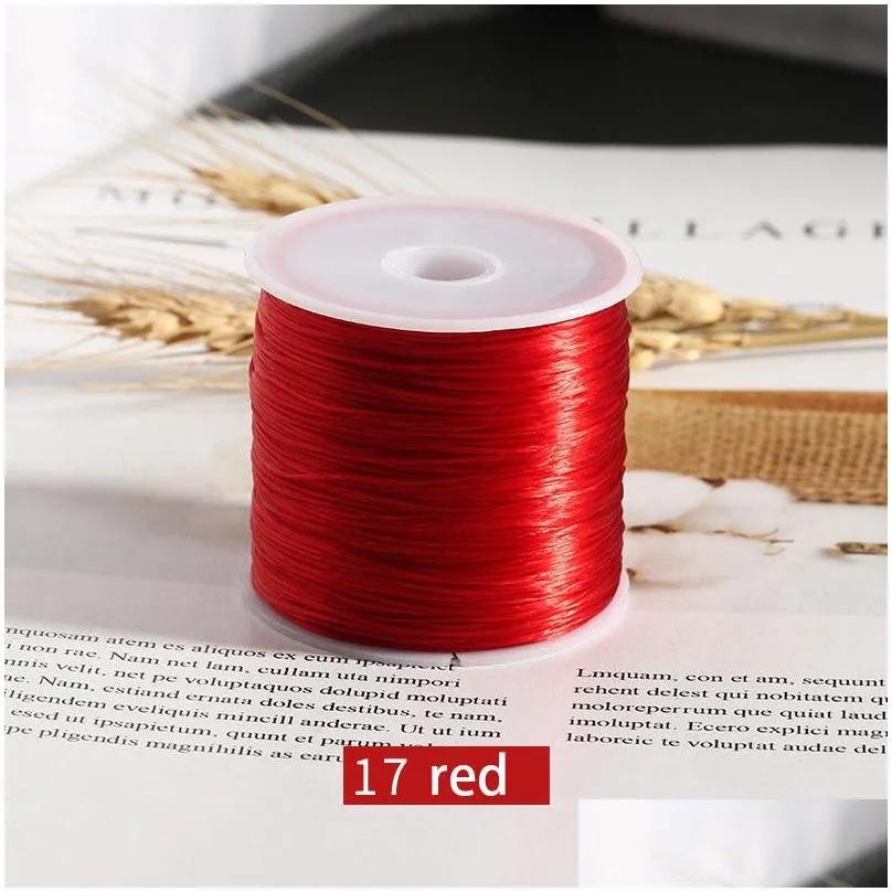 cord for jewelry making 60 meters strong mixed color crystal elastic rope string stretch line diy beaded thread necklace bracelet