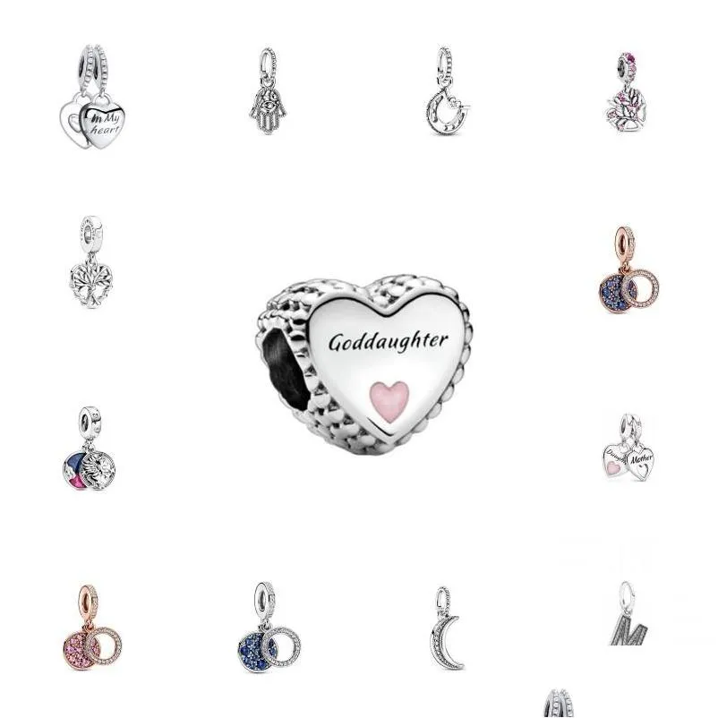ckk fit pandora bracelets mother daughter heart charms silver 925 original beads for jewelry making sterling diy women q0225 747 t2