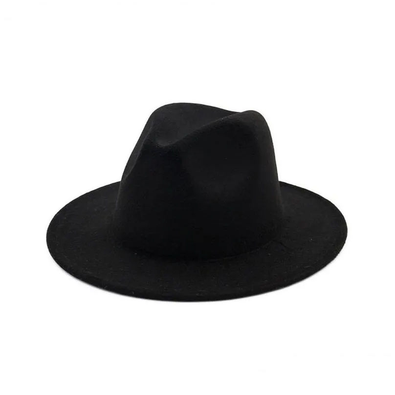 felt fedora hats mens womens hat women men fedoras bulk woman man jazz panama cap female male caps fashion accessories 442c3