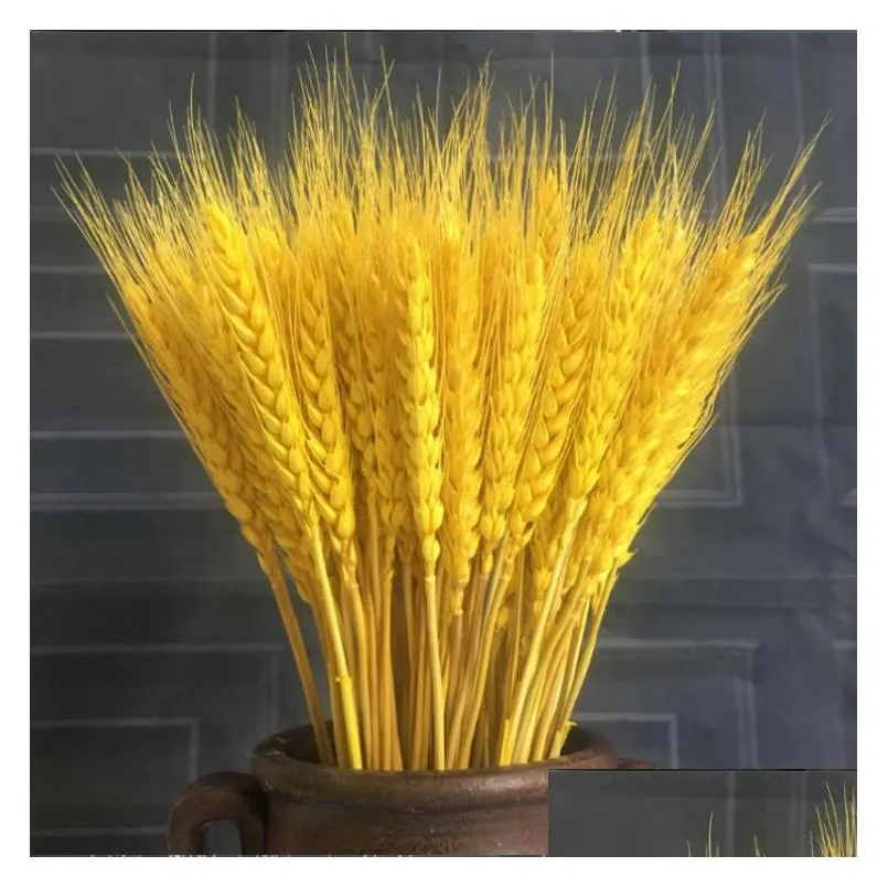 23cmwheat ear artificial flowers natural dried flowers for home decor table wedding decoration diy preserved flower bouquet