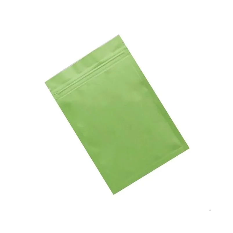 100pcs/lot colorful plastic aluminum foil zipper packaging bags reuseable self sealing bag food storage pouch