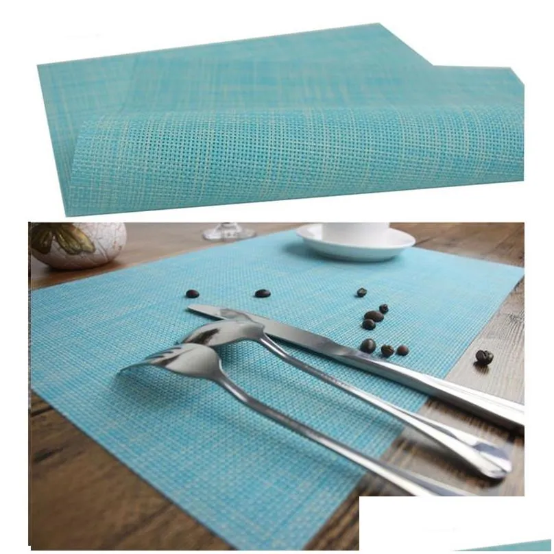 8 color placemats placemats for dining table heatresistant placemats stain resistant washable pvc table mats kitchen table mats