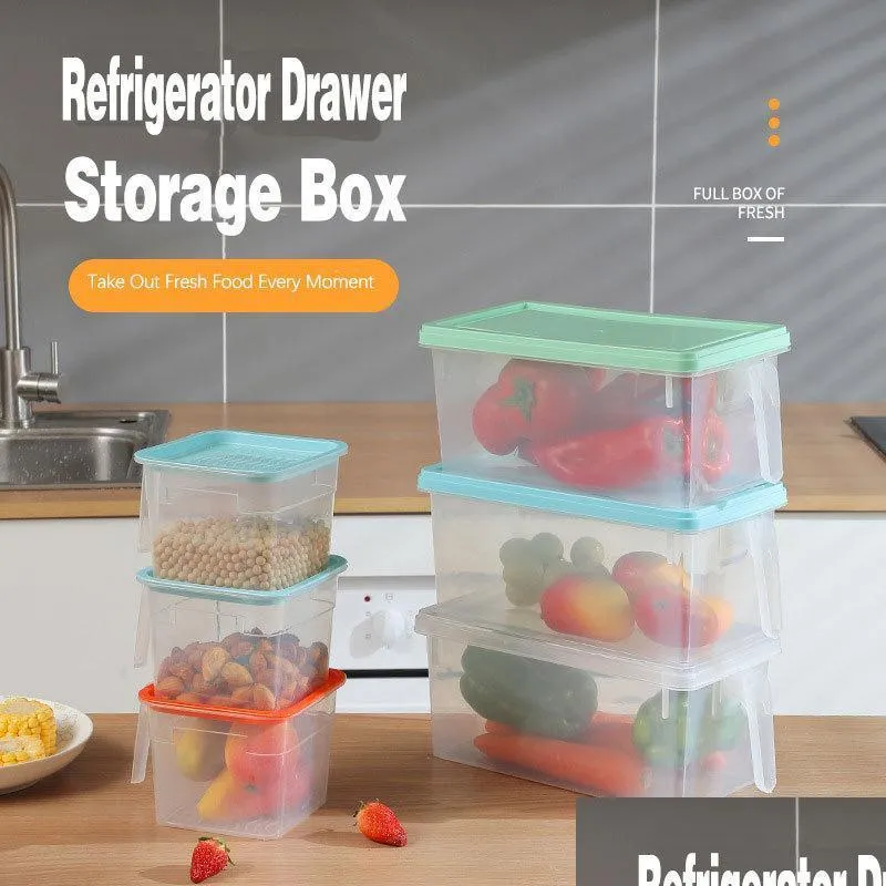 fridge organizer storage box refrigerator container