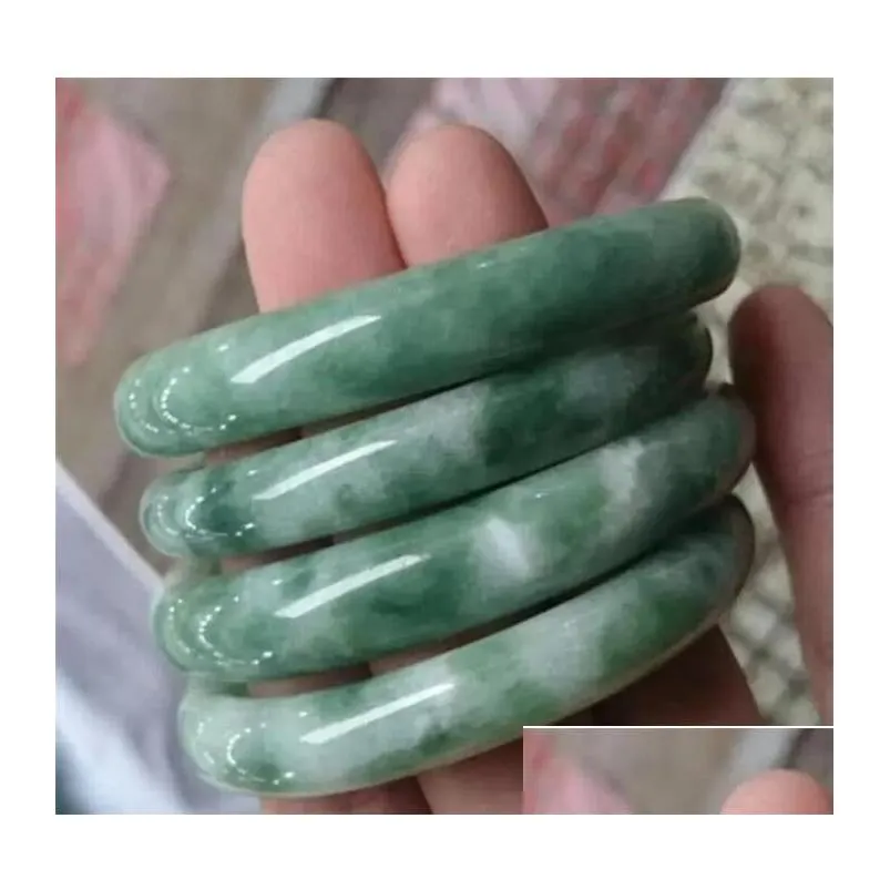 jade green gemstone vintage bracelets bangle charm pure natural jade bracelet wedding gift for women