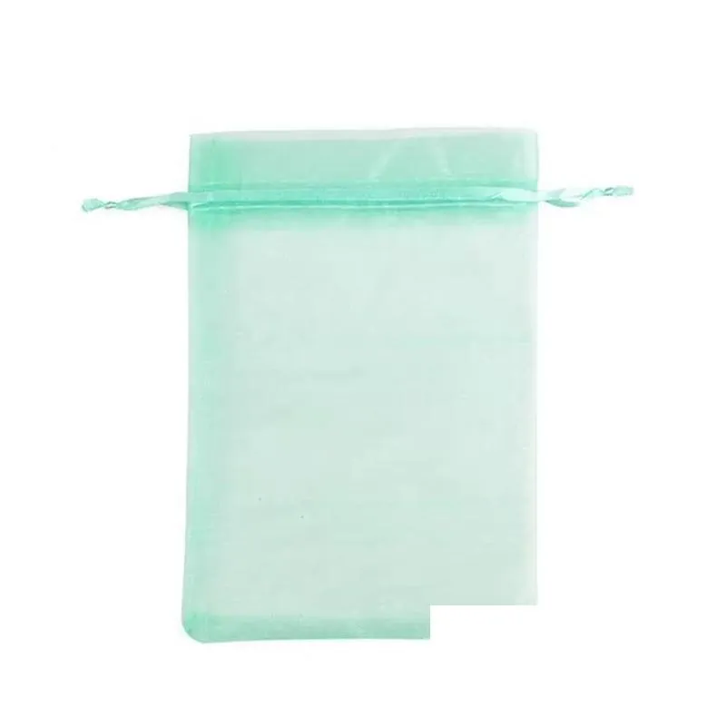 drawstring jewelry mesh bags pouches organza packaging bag christmas wedding party decoration candy drawable storage gift display packing pouch mixed