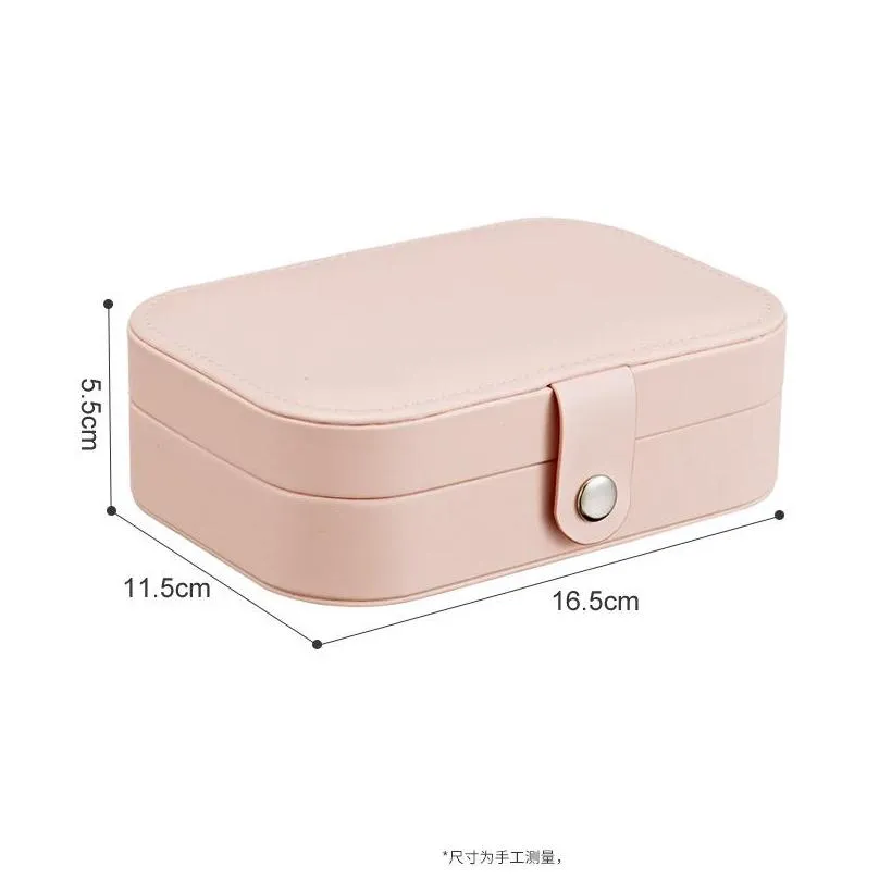 jewelry boxes hap  and simple girly series earrings jewllery case necklace ring multifunction 633 t2