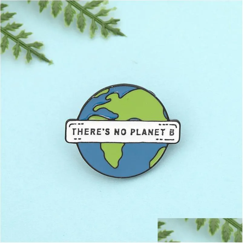 fashion love earth series brooches that here home us personality girls boys bag coat badge pin decoration