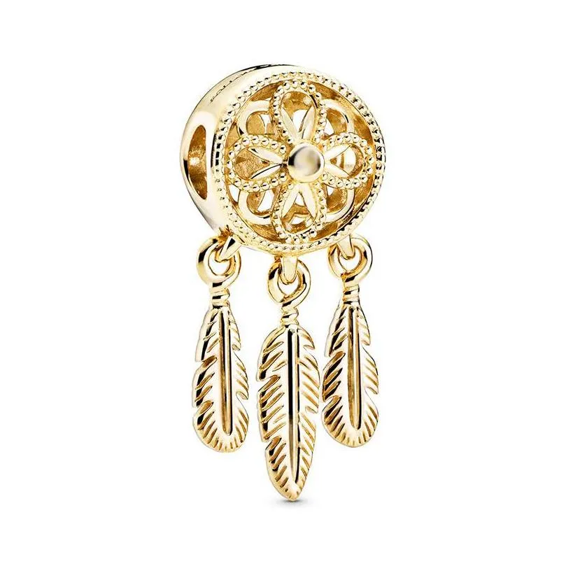  925 sterling silver gold bee feather tree of life bella beads fit original charm pandora bracelet ladies jewelry special