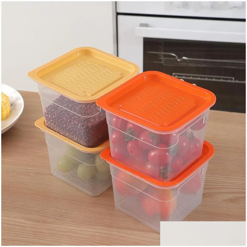 fridge organizer storage box refrigerator container