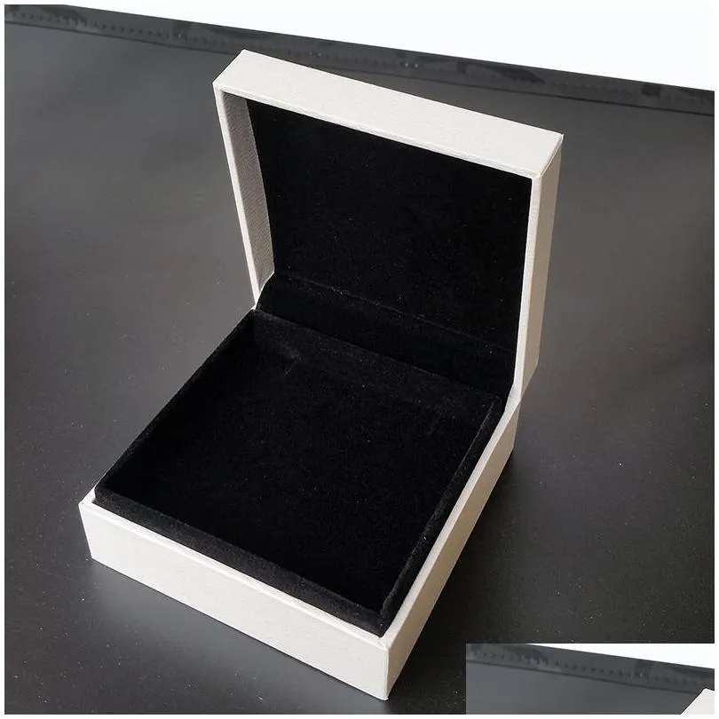 original white jewelry boxes with brand logo for pandora charms bracelet and necklace high quality retail gift box