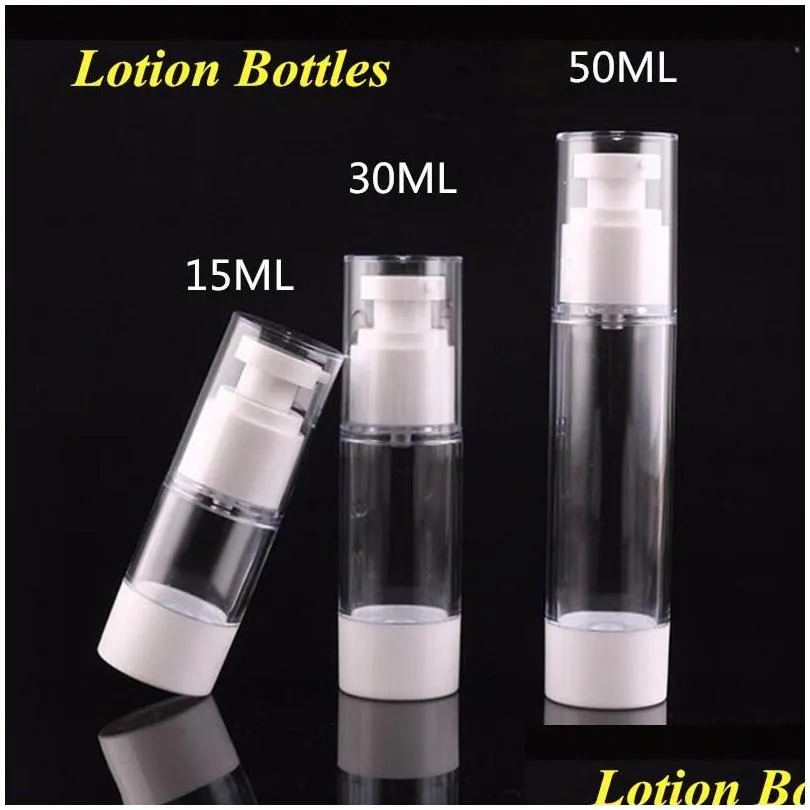 15ml 30ml 50ml vacuum empty perfume bottles lotion spray airless pump bottle cosmetic travel makeup bottles
