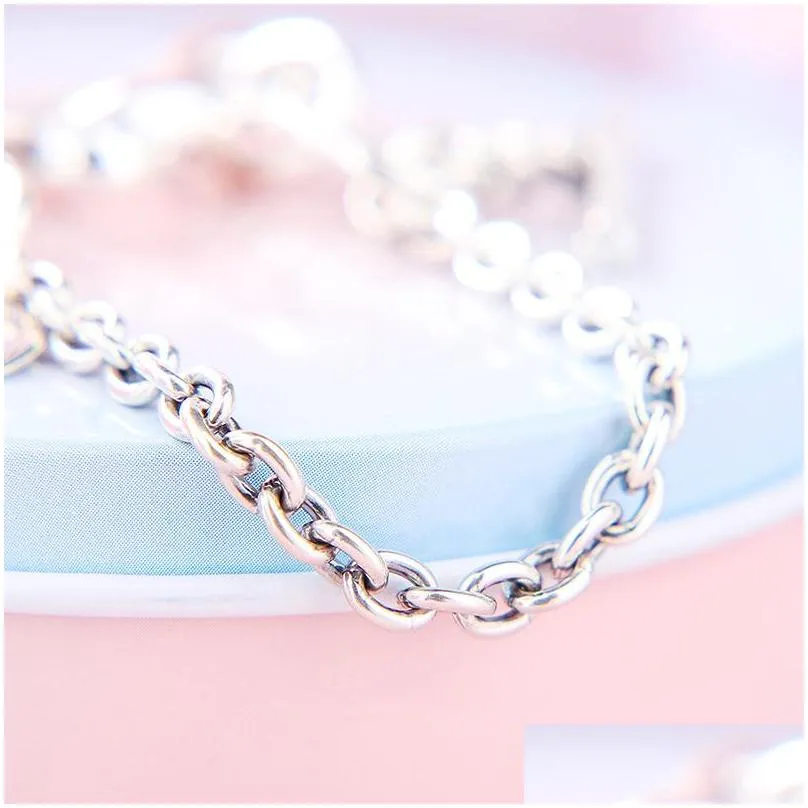 2019 new arrival 925 sterling silver hand chain bracelets original box for  knotted heart bracelet women luxury designer