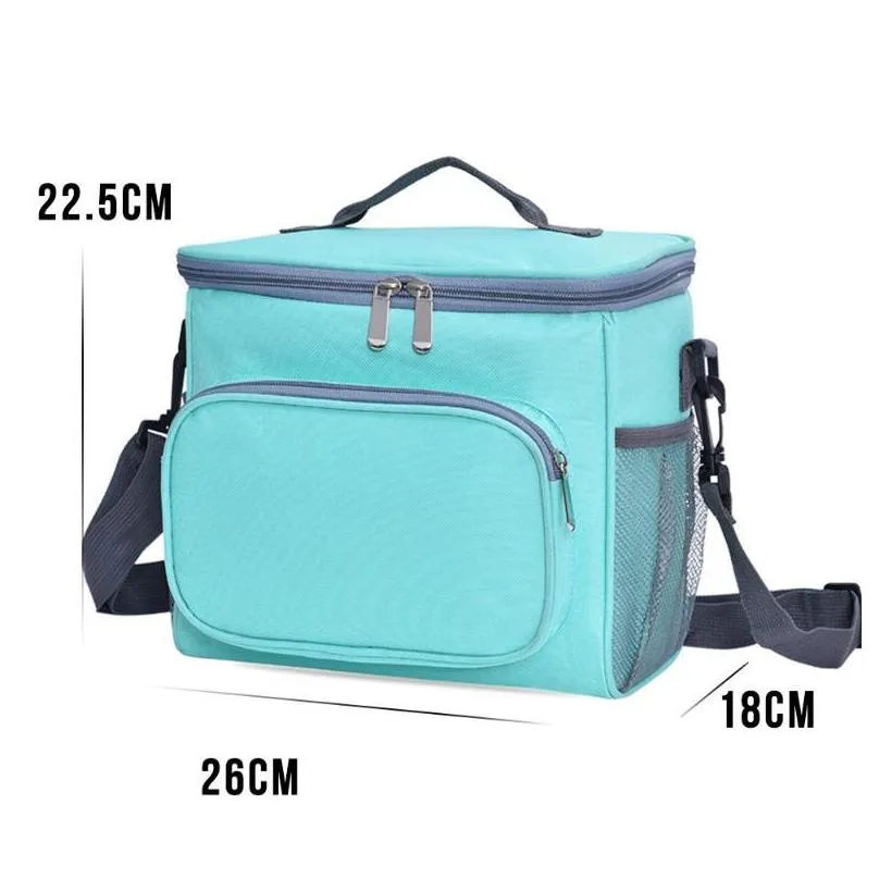 insulated thermal cooler lunch box bag for work picnic car ice pack buns bags storage