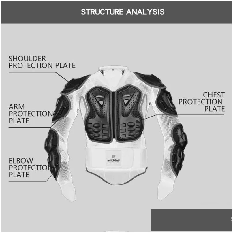 motorcycle jacket add body armor motocross moto protective gear jackets with neck protector for 4 season apparel