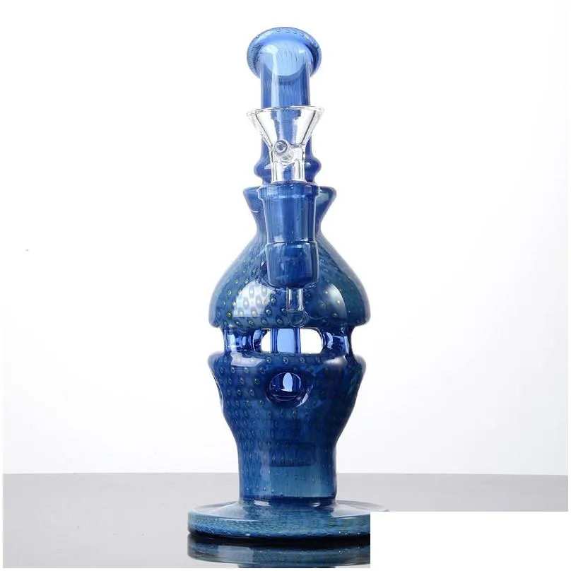 heady glass bongs hookahs green blue smoking accessories showerhead perc percolator faberge fab egg dab oil rigs with bowl wp2282