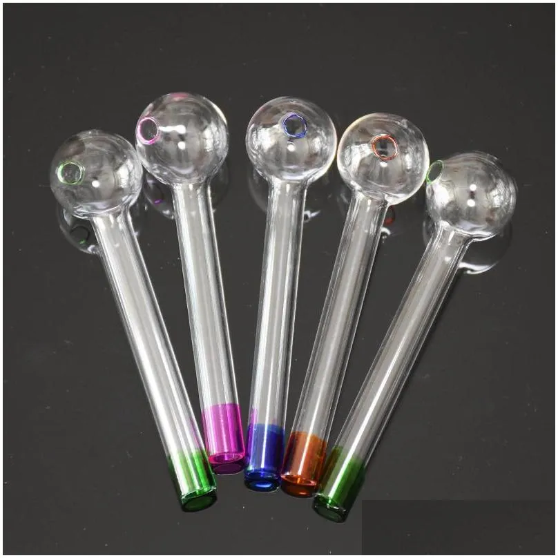 oil burner colorful glass pipe pyrex clear smoke pipe nail burning jumbo pipes concentrate pipes thick glass oil burner glass water