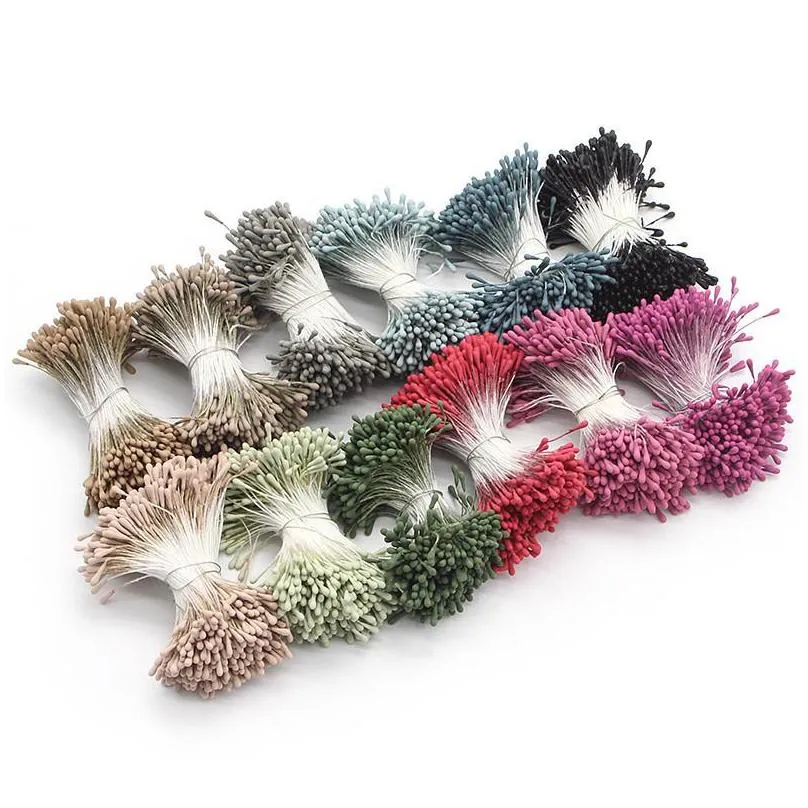 400pcs /lot flowers stamen 2mm diy artificial flowers wreath for wedding party home decor