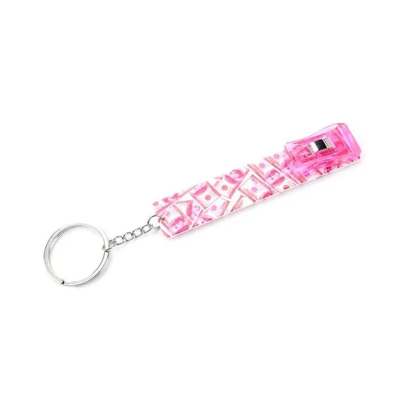 credit card puller keychains acrylic debit bank card grabber long nail atm keychain cards clip nails key rin