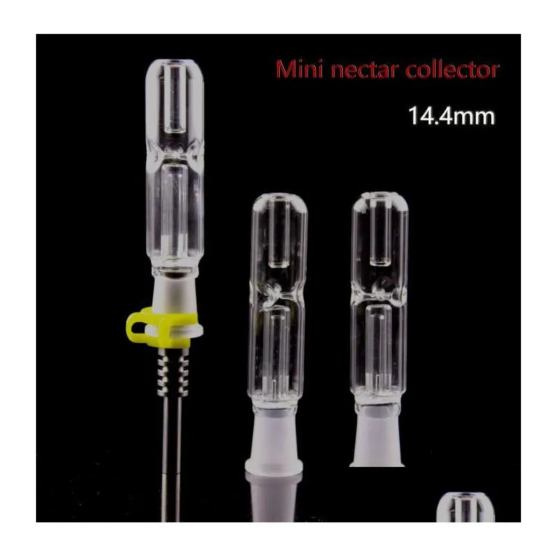 qbsomk high quality mini nectar collector kit with titanium tip nail quartz tip 10mm 14mm 18mm all avaiable mini glass pipe micro nc