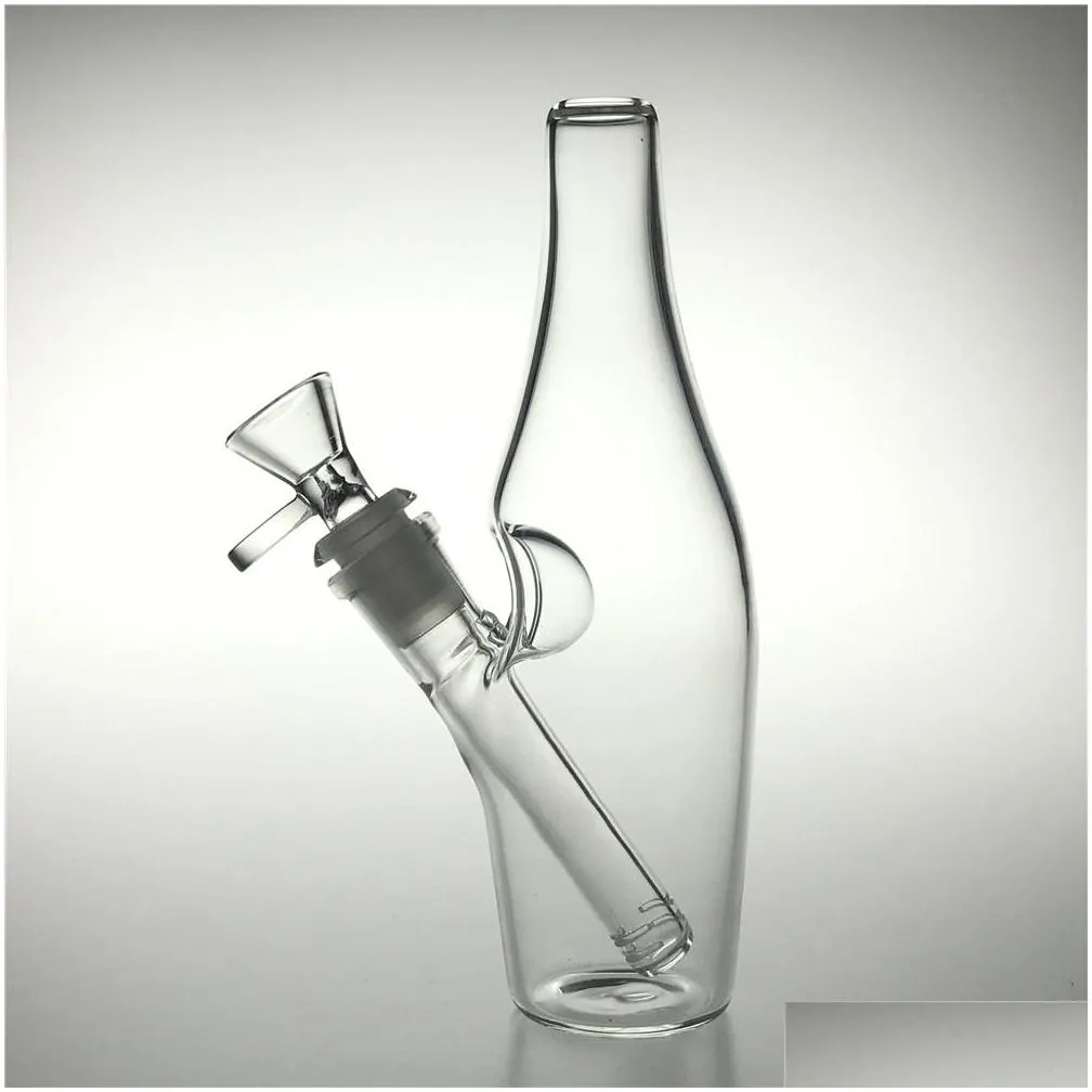 7 inch glass beaker bong with 14mm female hookahs downstem male bowl thick bottle dab rig water bongs recycler medium rigs
