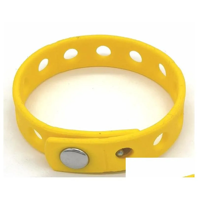 silicone bracelet wristband 21cm fit shoe croc buckle charm accessory party favor gift fashion jewelry 15 colors wholesale