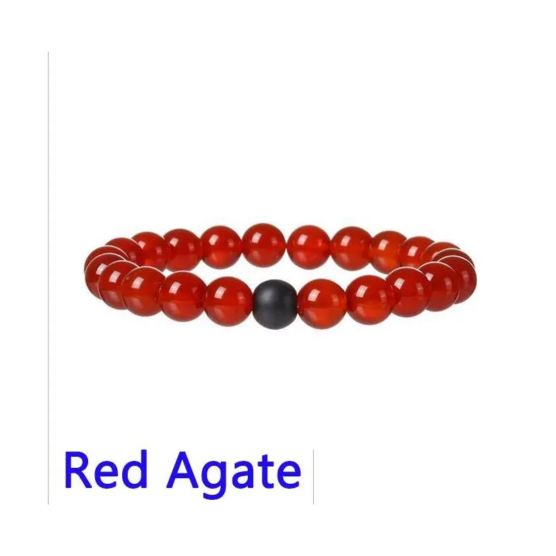 natural stone beads bracelet diffuser quartz semiprecious healing women men unisex gemstone bracelet yoga energy jewelry