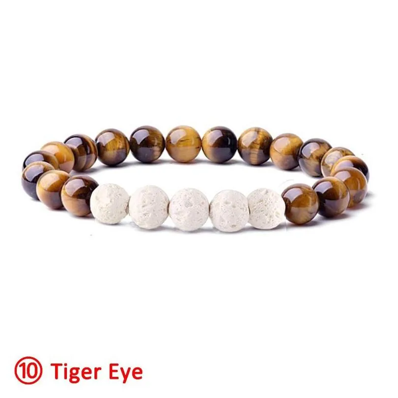 8mm stone bracelet women men healing yoga stretch beads bracelets natural gemstone energy crystal agate round bracelet