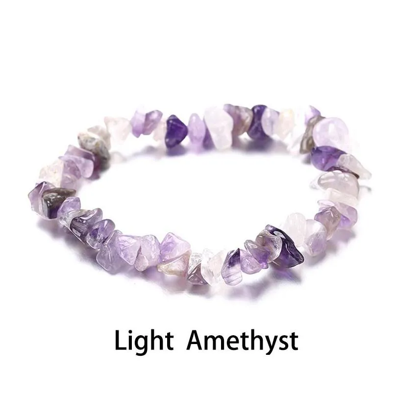 green aventurine irregular gravel natural gemstone strand bracelet stretch beads healing energy agate crystal quartz bracelets