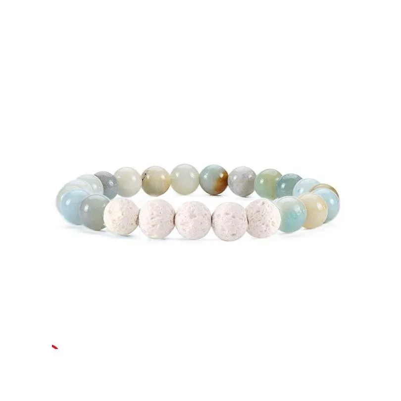 8mm stone bracelet women men healing yoga stretch beads bracelets natural gemstone energy crystal agate round bracelet