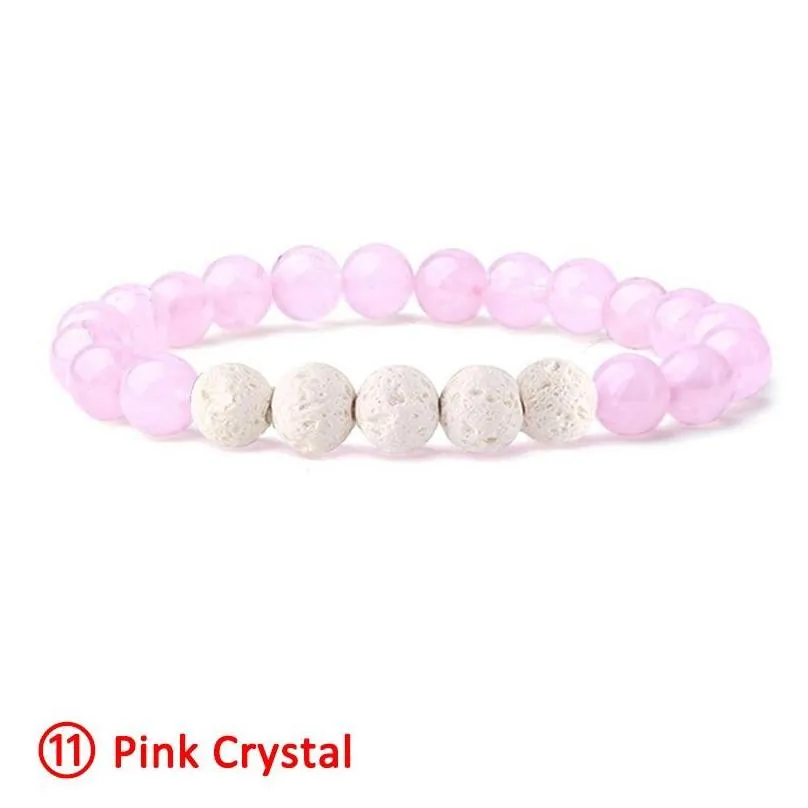 8mm stone bracelet women men healing yoga stretch beads bracelets natural gemstone energy crystal agate round bracelet