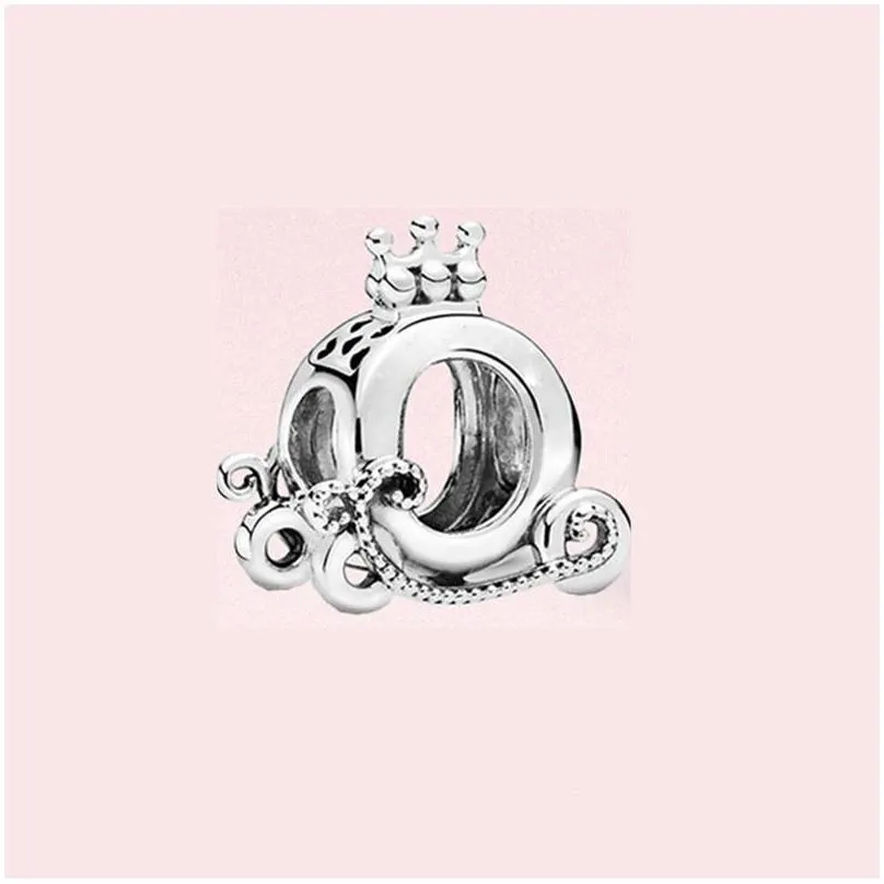 luxury 925 sterling silver charms diy beads beaded rose gold crown lady jewelry gift pumpkin car pendant original for pandora fashion new bracelet