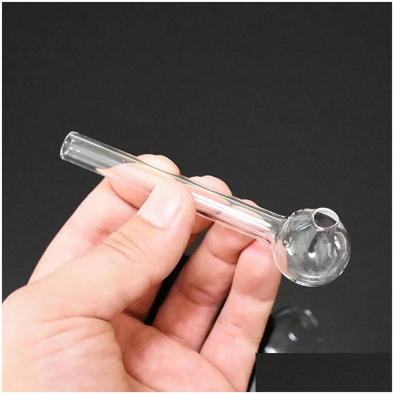 clear glass pipe oil nail burning jumbo pipe pyrex glass oil burner concentrate pipes thick glass oil burner transparent great smoking