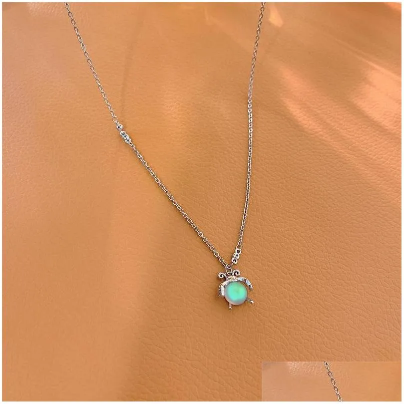 chains niche jewelry for women vintage opal firefly necklace stud earrings elegant charm clavicle chain harajuku accessorieschains