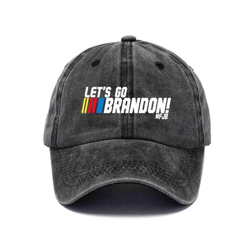 party hats lets go brandon fjb dad beanie men women funny cap printed baseball caps washed cotton denim adjustable outdoors hat