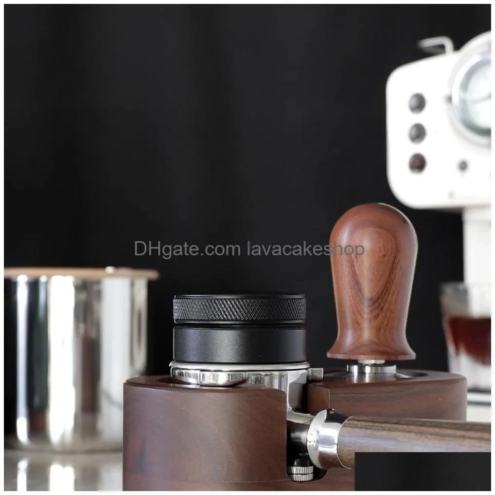 coffee distributor tampers espresso distribution tool/leveler 3 angled slopes adjustable palm tamper fits 51/53/58mm portafilter