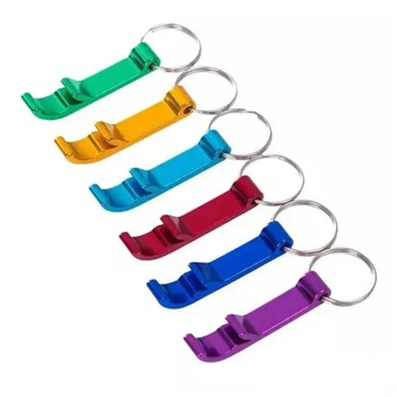 portable mini bottle opener keychain aluminum alloy beer bottle can openers creative key chain kitchen bar tool accessaries vt1932