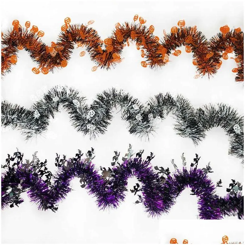 garden decorations halloween festival decoration atmosphere pumpkin colorful striped top holiday props supplies witch spider white ghost layout
