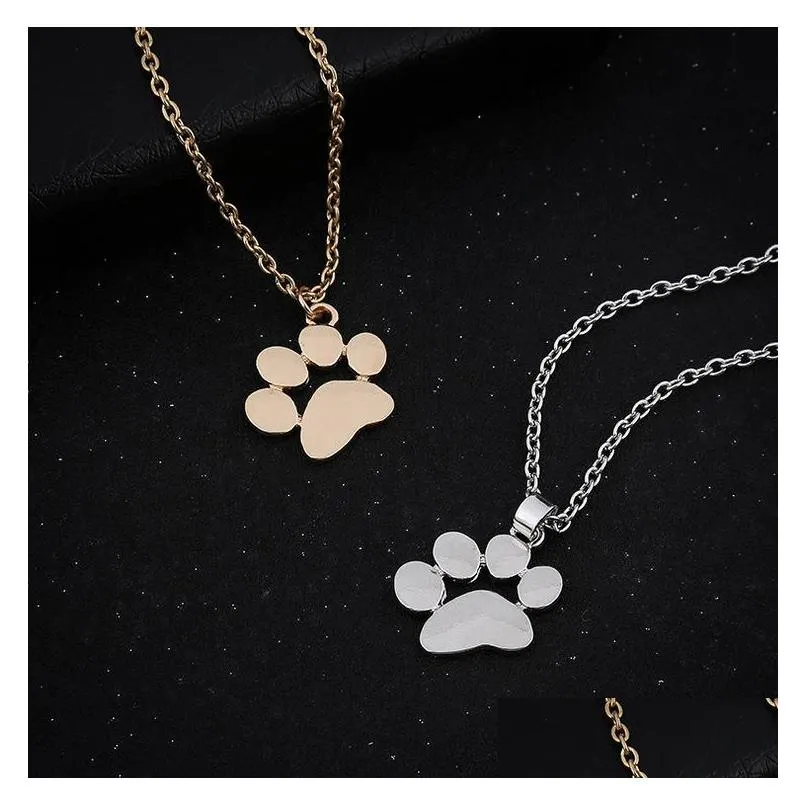 chains brand man women fashion the dog silver necklace jewelry statement pendant charm chain choker 10