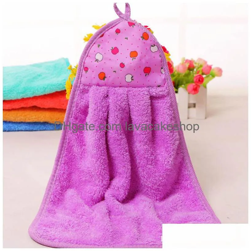 bathroom supplies soft hand wipe towels hanging towel absorbent cloth dishcloths hanging lint cloth kitchen accessories