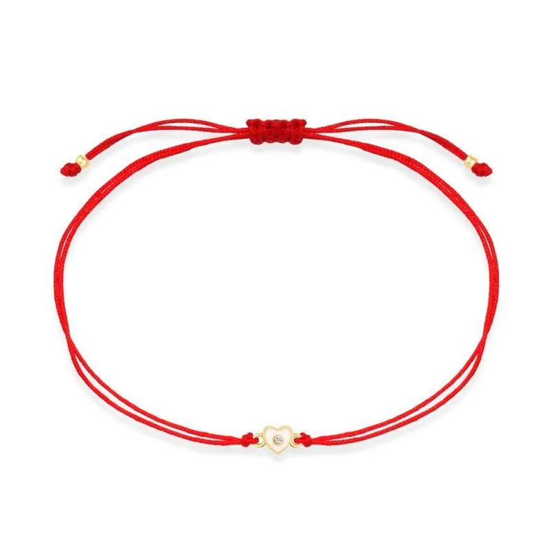 charm bracelets one nice cubic zirconia stone mini peach foreverlove heart bracelet women white enamel small cute red string jewelrycharm